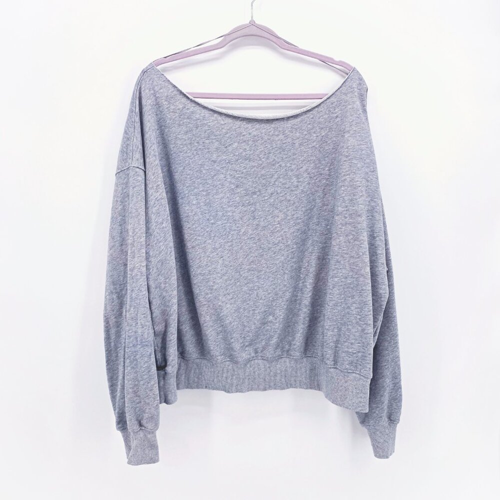 Fabletics Year Round Terry Off Shoulder Sweatshirt - Picture 2 of 9